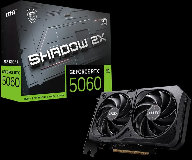 MSI GeForce RTX 5060 8G SHADOW 2X OC