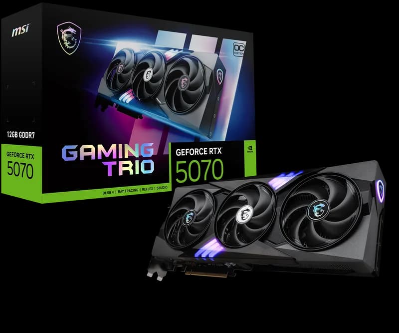 MSI GeForce RTX 5070 12G GAMING TRIO OC
